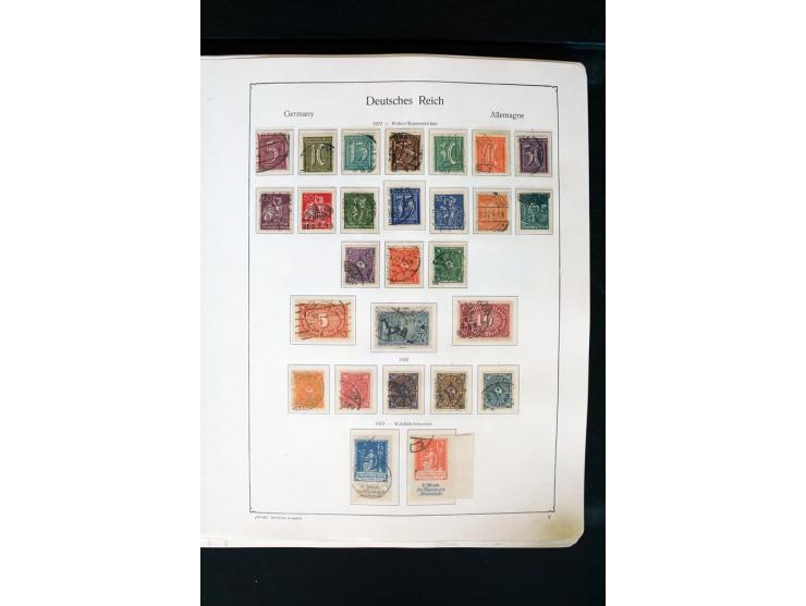 1872/1945, postfrische, ungebrauchte und gestempelte Sammlung mit u.a. Mi.-Nr. 66 (3), 438-39 (2), 456-58, 496-98, Bl.1, 2 et