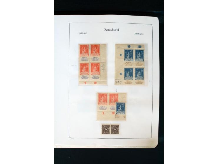 1872/1945, postfrische, ungebrauchte und gestempelte Sammlung mit u.a. Mi.-Nr. 66 (3), 438-39 (2), 456-58, 496-98, Bl.1, 2 et