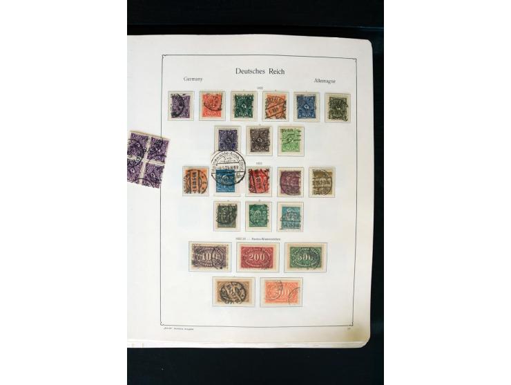 1872/1945, postfrische, ungebrauchte und gestempelte Sammlung mit u.a. Mi.-Nr. 66 (3), 438-39 (2), 456-58, 496-98, Bl.1, 2 et