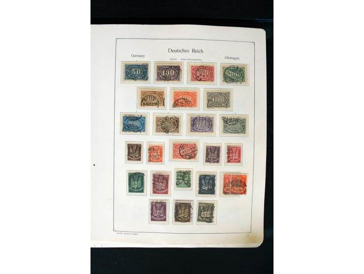 1872/1945, postfrische, ungebrauchte und gestempelte Sammlung mit u.a. Mi.-Nr. 66 (3), 438-39 (2), 456-58, 496-98, Bl.1, 2 et