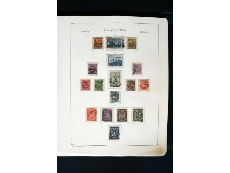 1872/1945, postfrische, ungebrauchte und gestempelte Sammlung mit u.a. Mi.-Nr. 66 (3), 438-39 (2), 456-58, 496-98, Bl.1, 2 et