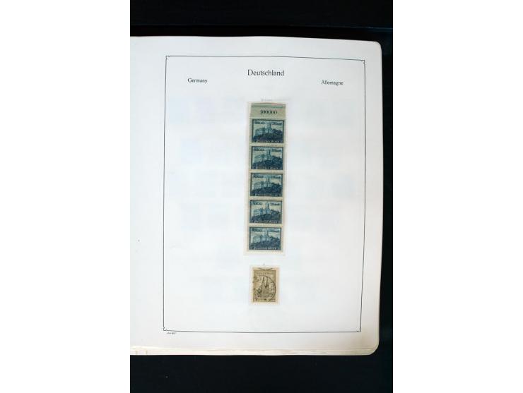 1872/1945, postfrische, ungebrauchte und gestempelte Sammlung mit u.a. Mi.-Nr. 66 (3), 438-39 (2), 456-58, 496-98, Bl.1, 2 et