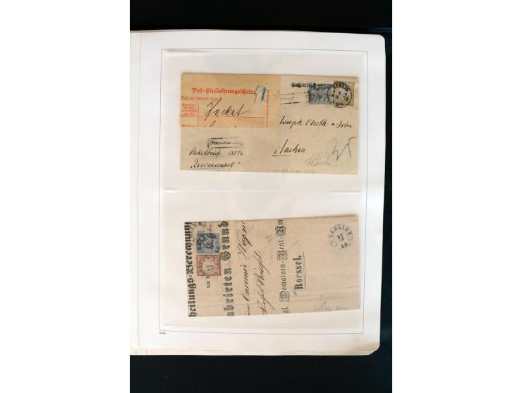 1872/1945, postfrische, ungebrauchte und gestempelte Sammlung mit u.a. Mi.-Nr. 66 (3), 438-39 (2), 456-58, 496-98, Bl.1, 2 et