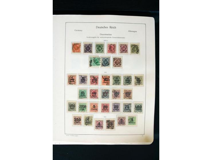 1872/1945, postfrische, ungebrauchte und gestempelte Sammlung mit u.a. Mi.-Nr. 66 (3), 438-39 (2), 456-58, 496-98, Bl.1, 2 et