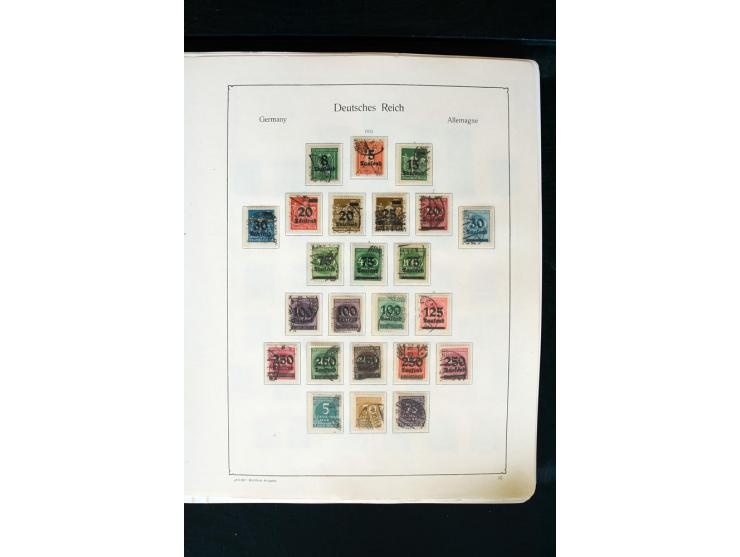 1872/1945, postfrische, ungebrauchte und gestempelte Sammlung mit u.a. Mi.-Nr. 66 (3), 438-39 (2), 456-58, 496-98, Bl.1, 2 et