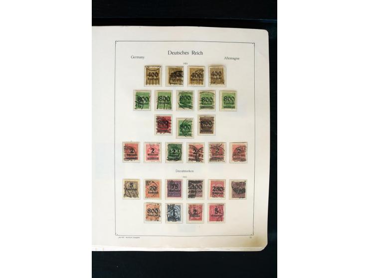 1872/1945, postfrische, ungebrauchte und gestempelte Sammlung mit u.a. Mi.-Nr. 66 (3), 438-39 (2), 456-58, 496-98, Bl.1, 2 et