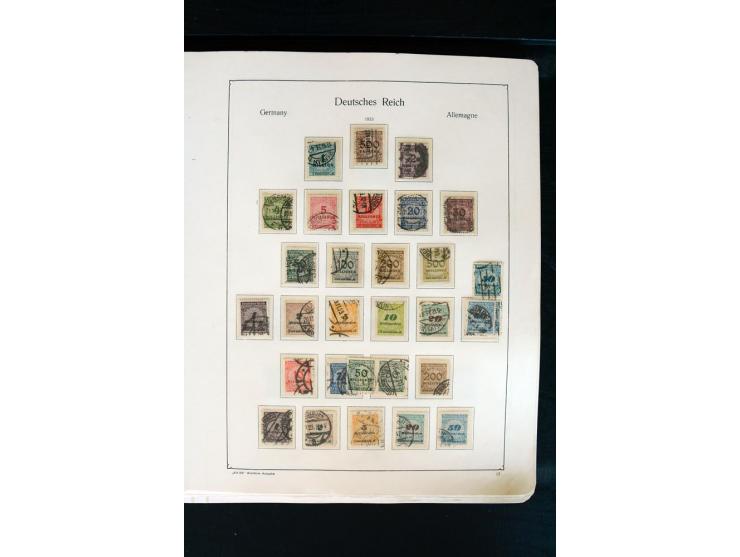 1872/1945, postfrische, ungebrauchte und gestempelte Sammlung mit u.a. Mi.-Nr. 66 (3), 438-39 (2), 456-58, 496-98, Bl.1, 2 et