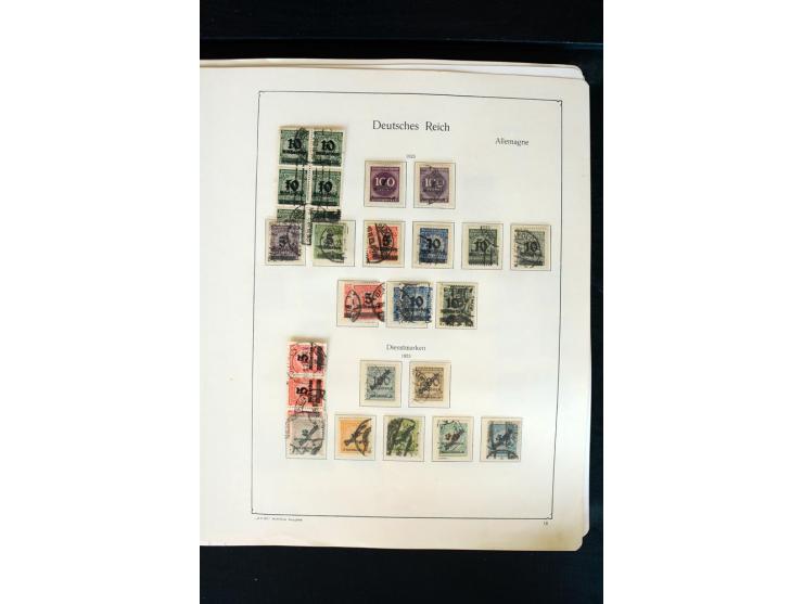 1872/1945, postfrische, ungebrauchte und gestempelte Sammlung mit u.a. Mi.-Nr. 66 (3), 438-39 (2), 456-58, 496-98, Bl.1, 2 et