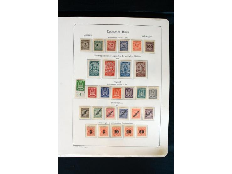 1872/1945, postfrische, ungebrauchte und gestempelte Sammlung mit u.a. Mi.-Nr. 66 (3), 438-39 (2), 456-58, 496-98, Bl.1, 2 et
