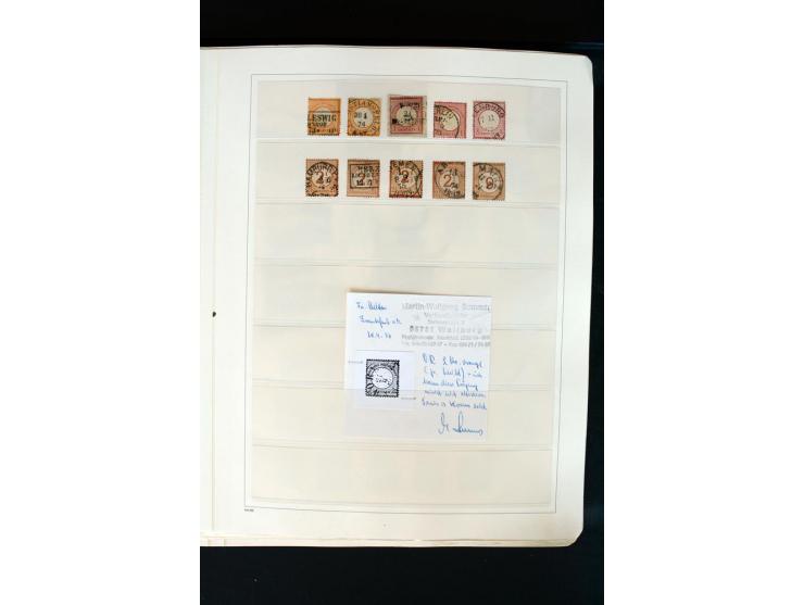 1872/1945, postfrische, ungebrauchte und gestempelte Sammlung mit u.a. Mi.-Nr. 66 (3), 438-39 (2), 456-58, 496-98, Bl.1, 2 et