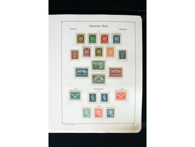 1872/1945, postfrische, ungebrauchte und gestempelte Sammlung mit u.a. Mi.-Nr. 66 (3), 438-39 (2), 456-58, 496-98, Bl.1, 2 et