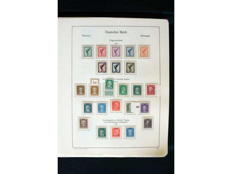 1872/1945, postfrische, ungebrauchte und gestempelte Sammlung mit u.a. Mi.-Nr. 66 (3), 438-39 (2), 456-58, 496-98, Bl.1, 2 et
