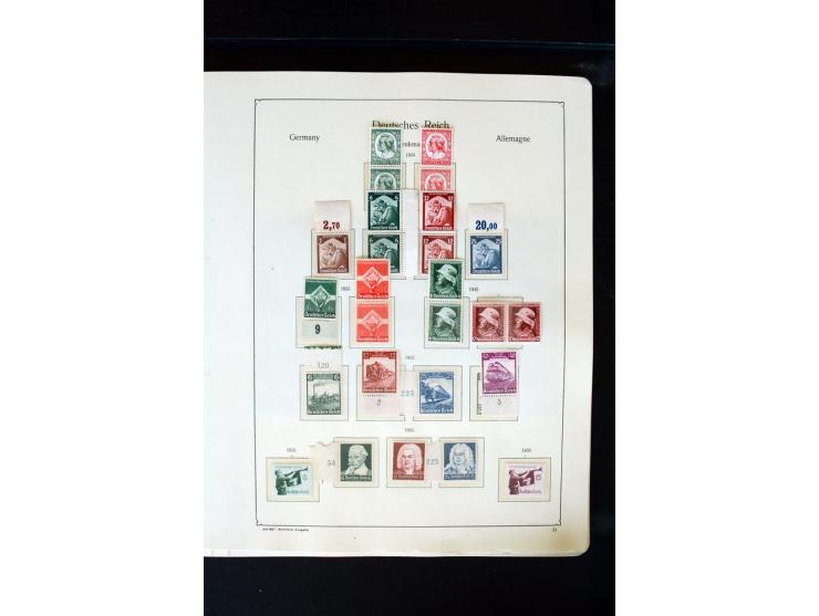 1872/1945, postfrische, ungebrauchte und gestempelte Sammlung mit u.a. Mi.-Nr. 66 (3), 438-39 (2), 456-58, 496-98, Bl.1, 2 et