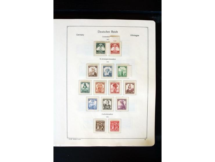 1872/1945, postfrische, ungebrauchte und gestempelte Sammlung mit u.a. Mi.-Nr. 66 (3), 438-39 (2), 456-58, 496-98, Bl.1, 2 et