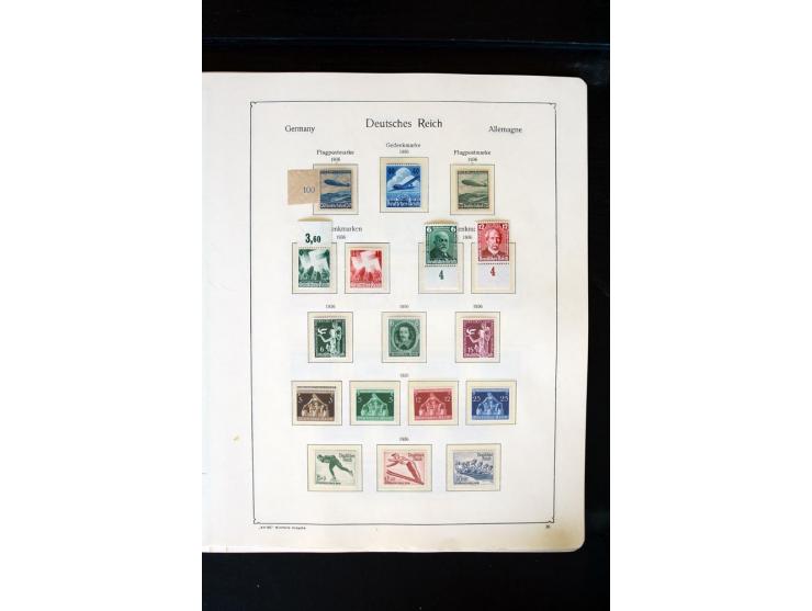 1872/1945, postfrische, ungebrauchte und gestempelte Sammlung mit u.a. Mi.-Nr. 66 (3), 438-39 (2), 456-58, 496-98, Bl.1, 2 et