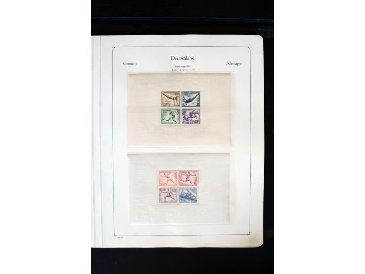 1872/1945, postfrische, ungebrauchte und gestempelte Sammlung mit u.a. Mi.-Nr. 66 (3), 438-39 (2), 456-58, 496-98, Bl.1, 2 et