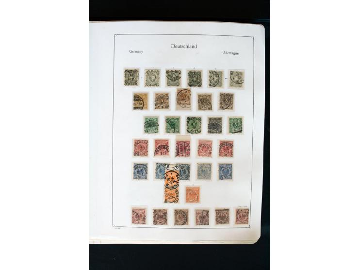 1872/1945, postfrische, ungebrauchte und gestempelte Sammlung mit u.a. Mi.-Nr. 66 (3), 438-39 (2), 456-58, 496-98, Bl.1, 2 et