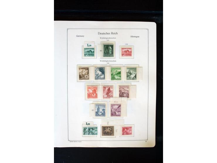1872/1945, postfrische, ungebrauchte und gestempelte Sammlung mit u.a. Mi.-Nr. 66 (3), 438-39 (2), 456-58, 496-98, Bl.1, 2 et