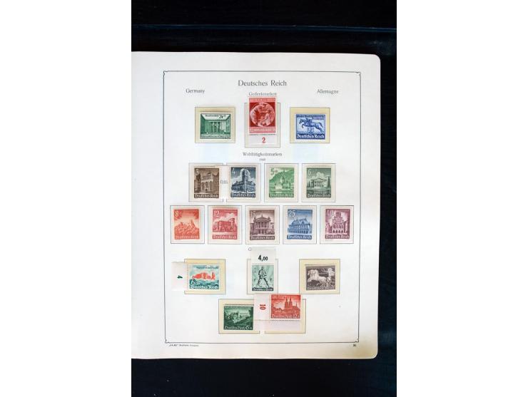 1872/1945, postfrische, ungebrauchte und gestempelte Sammlung mit u.a. Mi.-Nr. 66 (3), 438-39 (2), 456-58, 496-98, Bl.1, 2 et