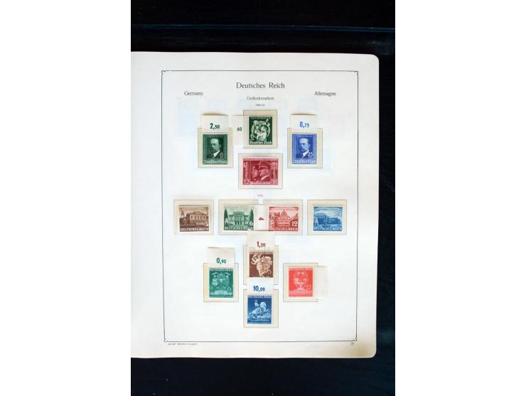 1872/1945, postfrische, ungebrauchte und gestempelte Sammlung mit u.a. Mi.-Nr. 66 (3), 438-39 (2), 456-58, 496-98, Bl.1, 2 et