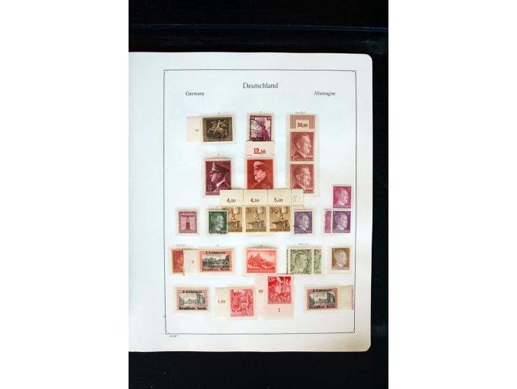 1872/1945, postfrische, ungebrauchte und gestempelte Sammlung mit u.a. Mi.-Nr. 66 (3), 438-39 (2), 456-58, 496-98, Bl.1, 2 et