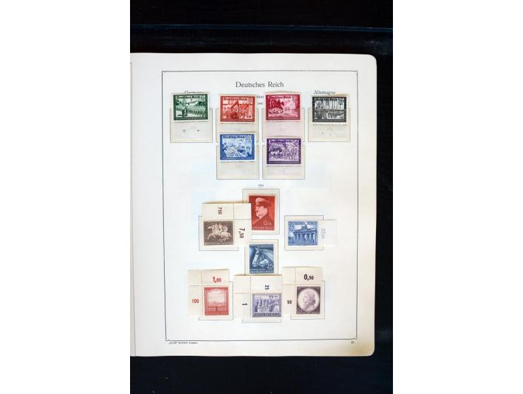 1872/1945, postfrische, ungebrauchte und gestempelte Sammlung mit u.a. Mi.-Nr. 66 (3), 438-39 (2), 456-58, 496-98, Bl.1, 2 et