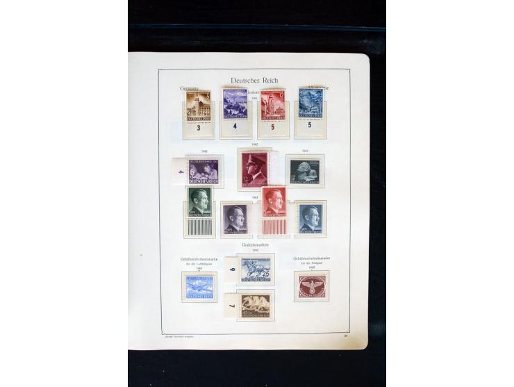 1872/1945, postfrische, ungebrauchte und gestempelte Sammlung mit u.a. Mi.-Nr. 66 (3), 438-39 (2), 456-58, 496-98, Bl.1, 2 et
