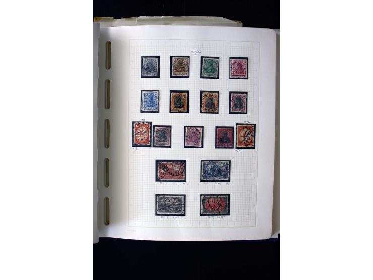 1872/1945, gestempelte Sammlung mit einigen ungebrauchten mit u.a. Mi.-Nr. 438-39, 439I, 456-58, 496-98, Bl.3 ungebraucht etc