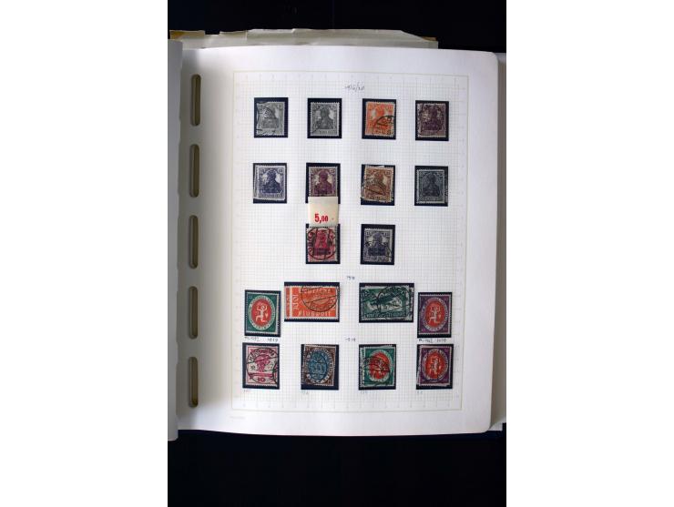 1872/1945, gestempelte Sammlung mit einigen ungebrauchten mit u.a. Mi.-Nr. 438-39, 439I, 456-58, 496-98, Bl.3 ungebraucht etc