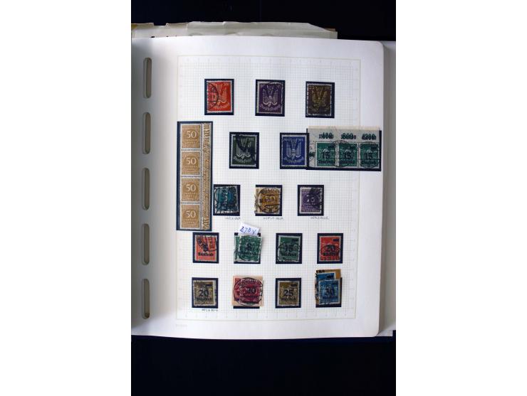 1872/1945, gestempelte Sammlung mit einigen ungebrauchten mit u.a. Mi.-Nr. 438-39, 439I, 456-58, 496-98, Bl.3 ungebraucht etc