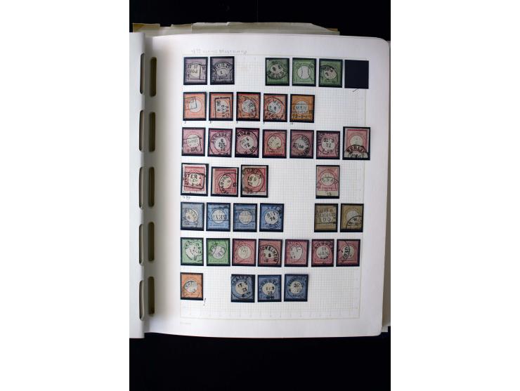1872/1945, gestempelte Sammlung mit einigen ungebrauchten mit u.a. Mi.-Nr. 438-39, 439I, 456-58, 496-98, Bl.3 ungebraucht etc