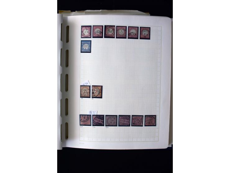 1872/1945, gestempelte Sammlung mit einigen ungebrauchten mit u.a. Mi.-Nr. 438-39, 439I, 456-58, 496-98, Bl.3 ungebraucht etc
