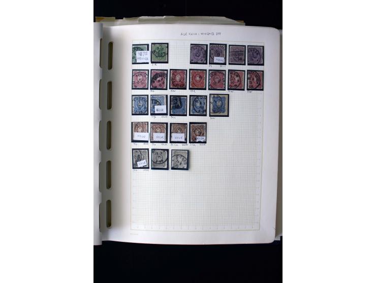 1872/1945, gestempelte Sammlung mit einigen ungebrauchten mit u.a. Mi.-Nr. 438-39, 439I, 456-58, 496-98, Bl.3 ungebraucht etc