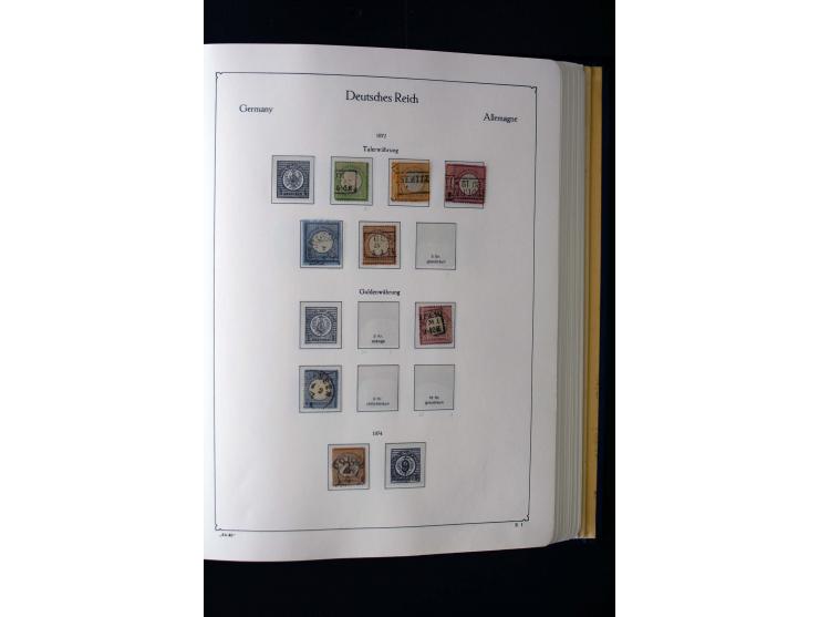 1872/1945, ungebrauchte und gestempelte Sammlung mit u.a. Mi.-Nr. 66II, 438-39, 456-58, 496-98, Bl.1 und 3 etc., dazu etwas B