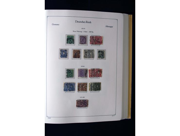 1872/1945, ungebrauchte und gestempelte Sammlung mit u.a. Mi.-Nr. 66II, 438-39, 456-58, 496-98, Bl.1 und 3 etc., dazu etwas B