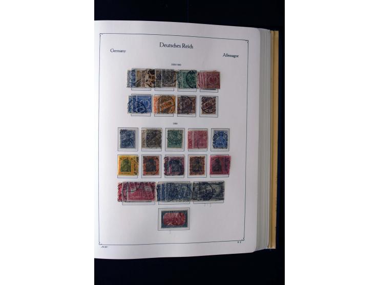 1872/1945, ungebrauchte und gestempelte Sammlung mit u.a. Mi.-Nr. 66II, 438-39, 456-58, 496-98, Bl.1 und 3 etc., dazu etwas B