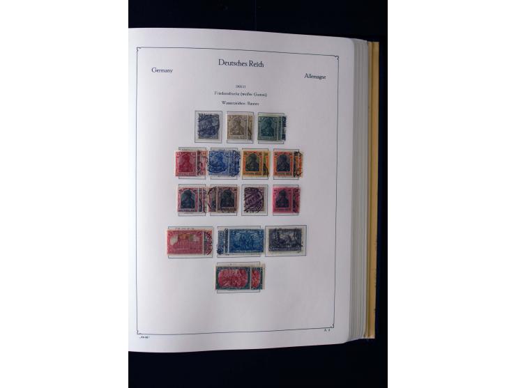 1872/1945, ungebrauchte und gestempelte Sammlung mit u.a. Mi.-Nr. 66II, 438-39, 456-58, 496-98, Bl.1 und 3 etc., dazu etwas B