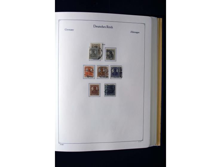 1872/1945, ungebrauchte und gestempelte Sammlung mit u.a. Mi.-Nr. 66II, 438-39, 456-58, 496-98, Bl.1 und 3 etc., dazu etwas B
