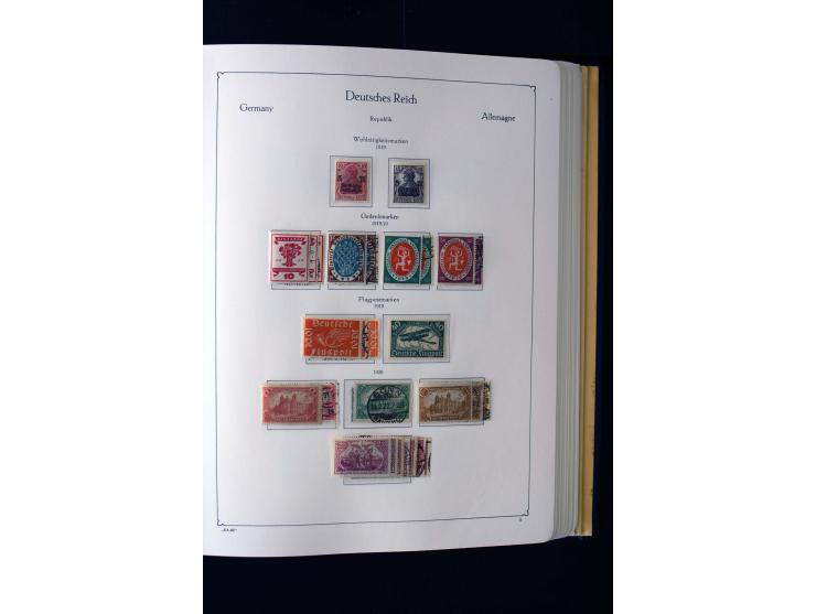 1872/1945, ungebrauchte und gestempelte Sammlung mit u.a. Mi.-Nr. 66II, 438-39, 456-58, 496-98, Bl.1 und 3 etc., dazu etwas B