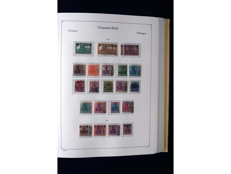 1872/1945, ungebrauchte und gestempelte Sammlung mit u.a. Mi.-Nr. 66II, 438-39, 456-58, 496-98, Bl.1 und 3 etc., dazu etwas B