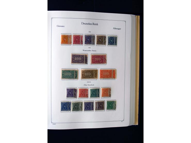 1872/1945, ungebrauchte und gestempelte Sammlung mit u.a. Mi.-Nr. 66II, 438-39, 456-58, 496-98, Bl.1 und 3 etc., dazu etwas B
