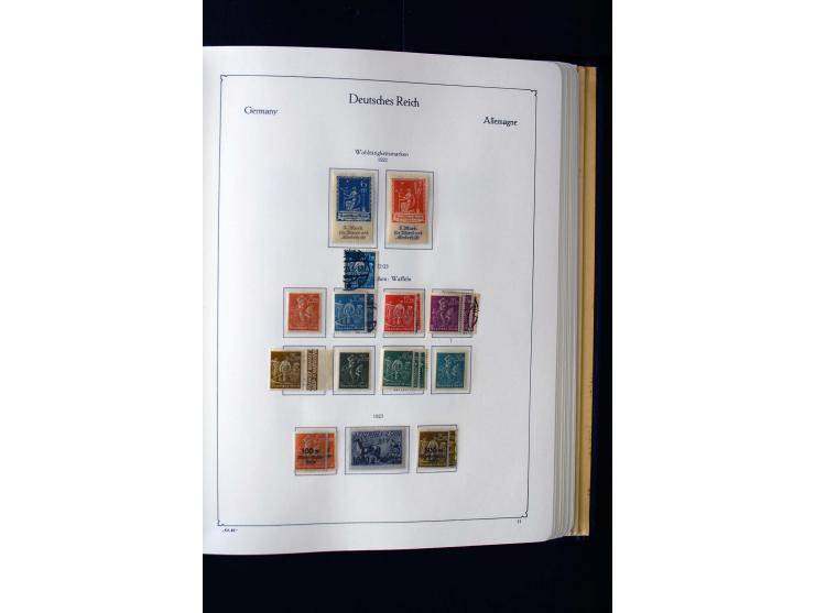 1872/1945, ungebrauchte und gestempelte Sammlung mit u.a. Mi.-Nr. 66II, 438-39, 456-58, 496-98, Bl.1 und 3 etc., dazu etwas B