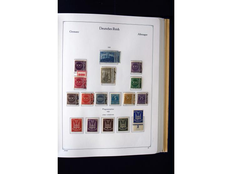 1872/1945, ungebrauchte und gestempelte Sammlung mit u.a. Mi.-Nr. 66II, 438-39, 456-58, 496-98, Bl.1 und 3 etc., dazu etwas B
