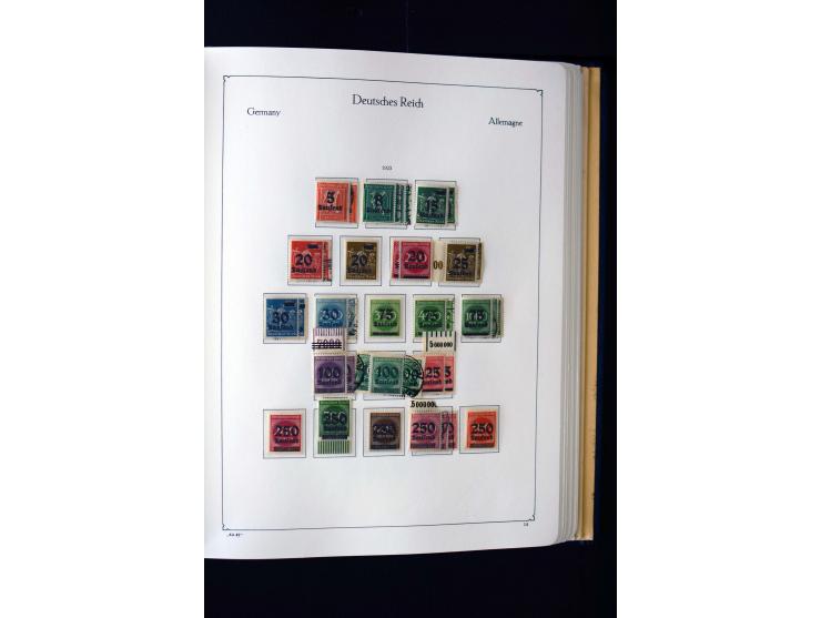1872/1945, ungebrauchte und gestempelte Sammlung mit u.a. Mi.-Nr. 66II, 438-39, 456-58, 496-98, Bl.1 und 3 etc., dazu etwas B