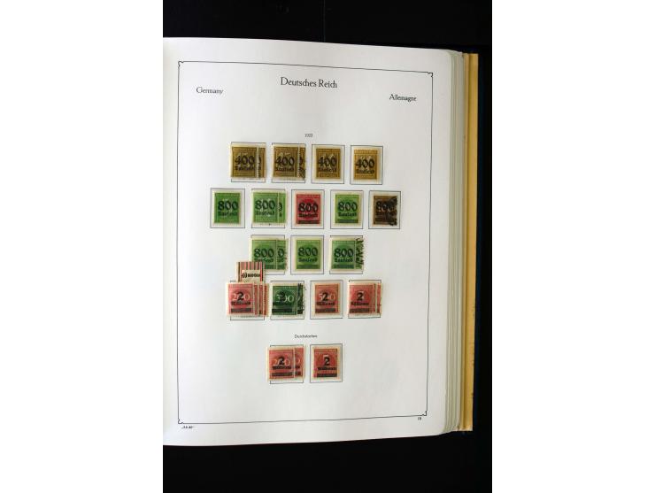 1872/1945, ungebrauchte und gestempelte Sammlung mit u.a. Mi.-Nr. 66II, 438-39, 456-58, 496-98, Bl.1 und 3 etc., dazu etwas B