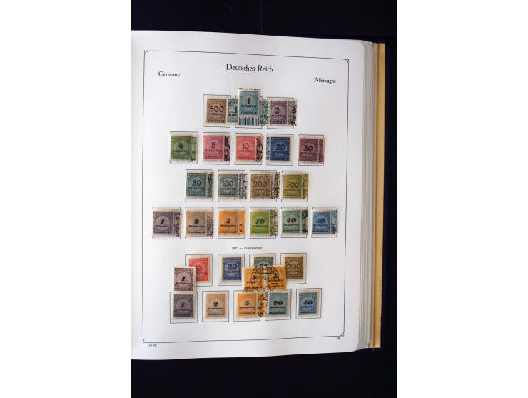 1872/1945, ungebrauchte und gestempelte Sammlung mit u.a. Mi.-Nr. 66II, 438-39, 456-58, 496-98, Bl.1 und 3 etc., dazu etwas B