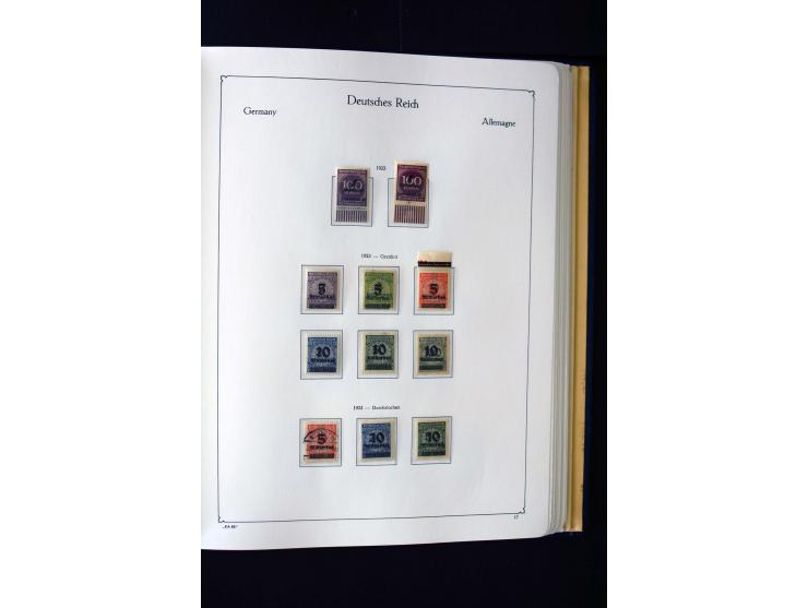 1872/1945, ungebrauchte und gestempelte Sammlung mit u.a. Mi.-Nr. 66II, 438-39, 456-58, 496-98, Bl.1 und 3 etc., dazu etwas B