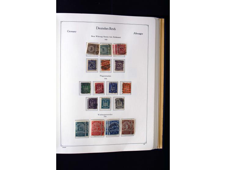 1872/1945, ungebrauchte und gestempelte Sammlung mit u.a. Mi.-Nr. 66II, 438-39, 456-58, 496-98, Bl.1 und 3 etc., dazu etwas B