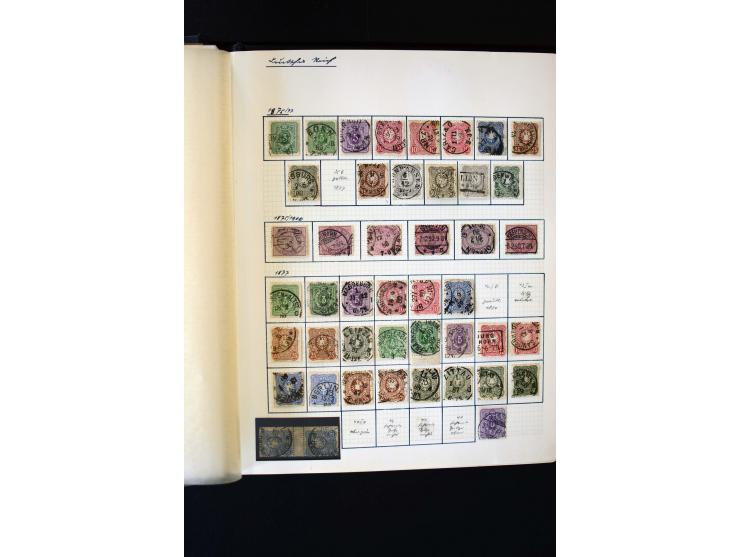 1872/1945, ungebrauchte und gestempelte Sammlung mit u.a. Bl.1, 2 (Randmängel), Dienst, Zusammendrucke etc.