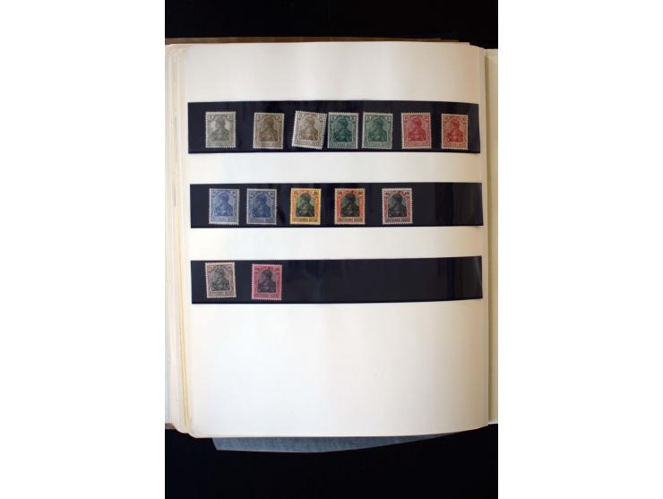 1872/1945, ungebrauchte und gestempelte Sammlung mit u.a. Bl.1, 2 (Randmängel), Dienst, Zusammendrucke etc.